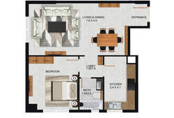 1 bedroom apartment